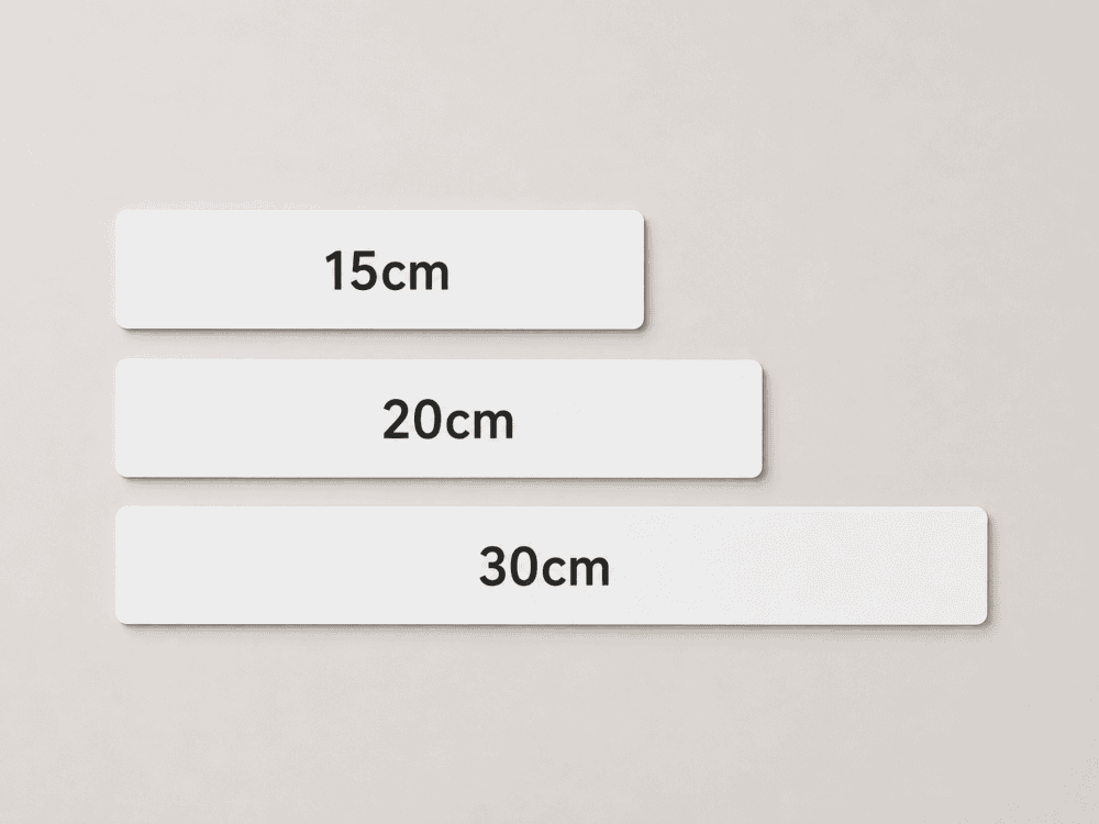 Sublimation Blanks : 3mm Sublimation Sublimer Rulers (15cm, 20cm, 30cm)