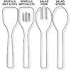Sublimation Blanks : Sublimer Salad Utensils (Fork, Spoon, Spatula)