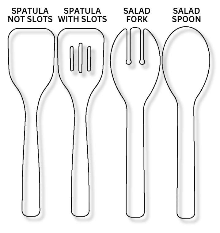 Sublimation Blanks : Sublimer Salad Utensils (Fork, Spoon, Spatula)
