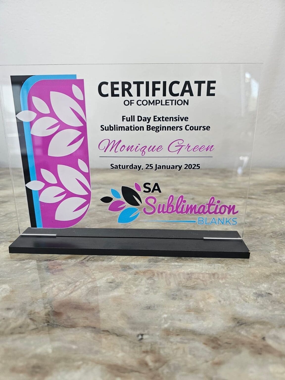 Extensive Course Sign SA Sublimation Blanks Training Studio : Sublimation Extensive Beginners ...