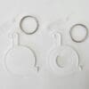 Laser Sublimation Blanks : 3mm or 4mm Subli-Acrylic Wheelchair with split keyring & clip