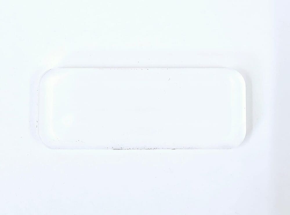Laser Sublimation Blanks : 3 & 4mm Subli Acrylic Name Badge/Tag (6.5 by 2.5cm) [excludes pin or connector]