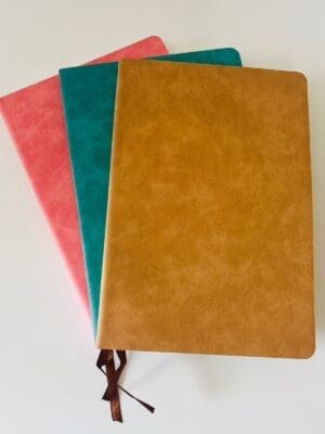 A5 Coloured Notebook Flat Sublimation Blanks : A5 PU Covered Notebook