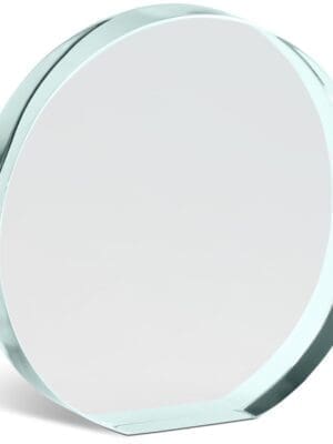 3D UV Prints : A5 Acrylic Tribute Plaque with Elegant Gold Mirror Floral Design