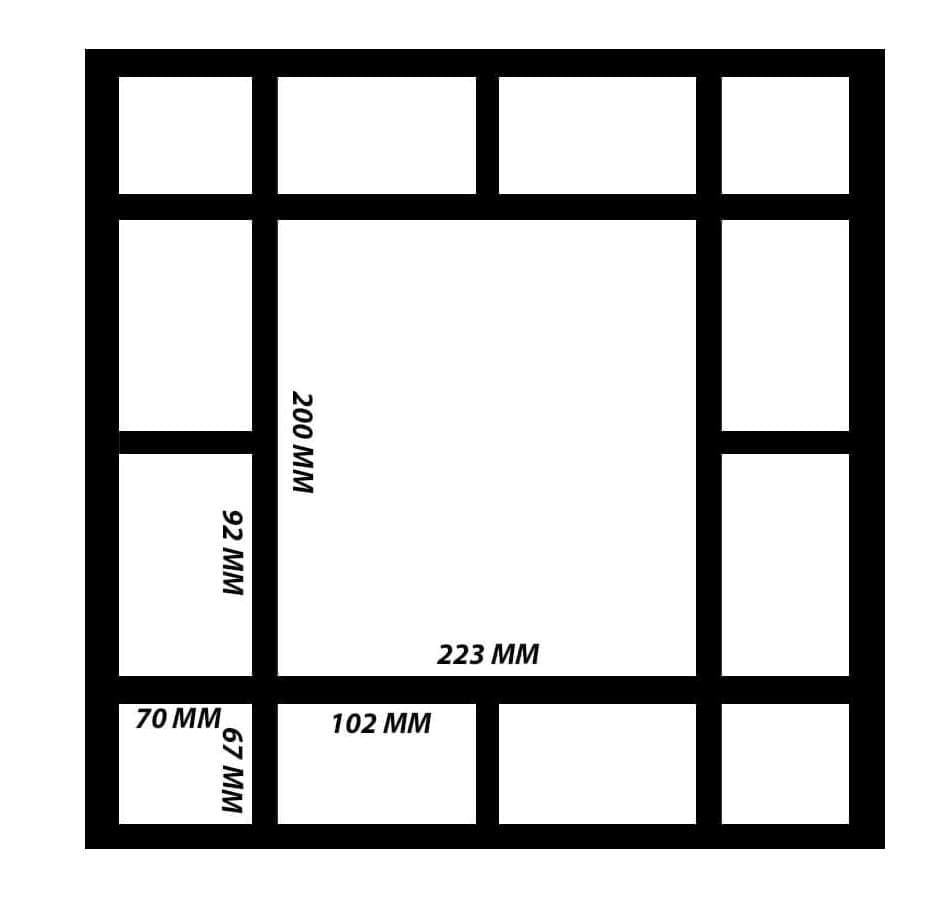 Sublimation Blanks : 45 by 45cm,13 Panel Plush Cushion Cover (Includes inner)
