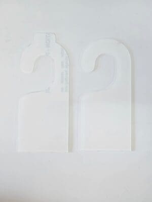 Laser Acrylic Blanks : Acrylic door or cupboard Hangers (2mm & 3mm)