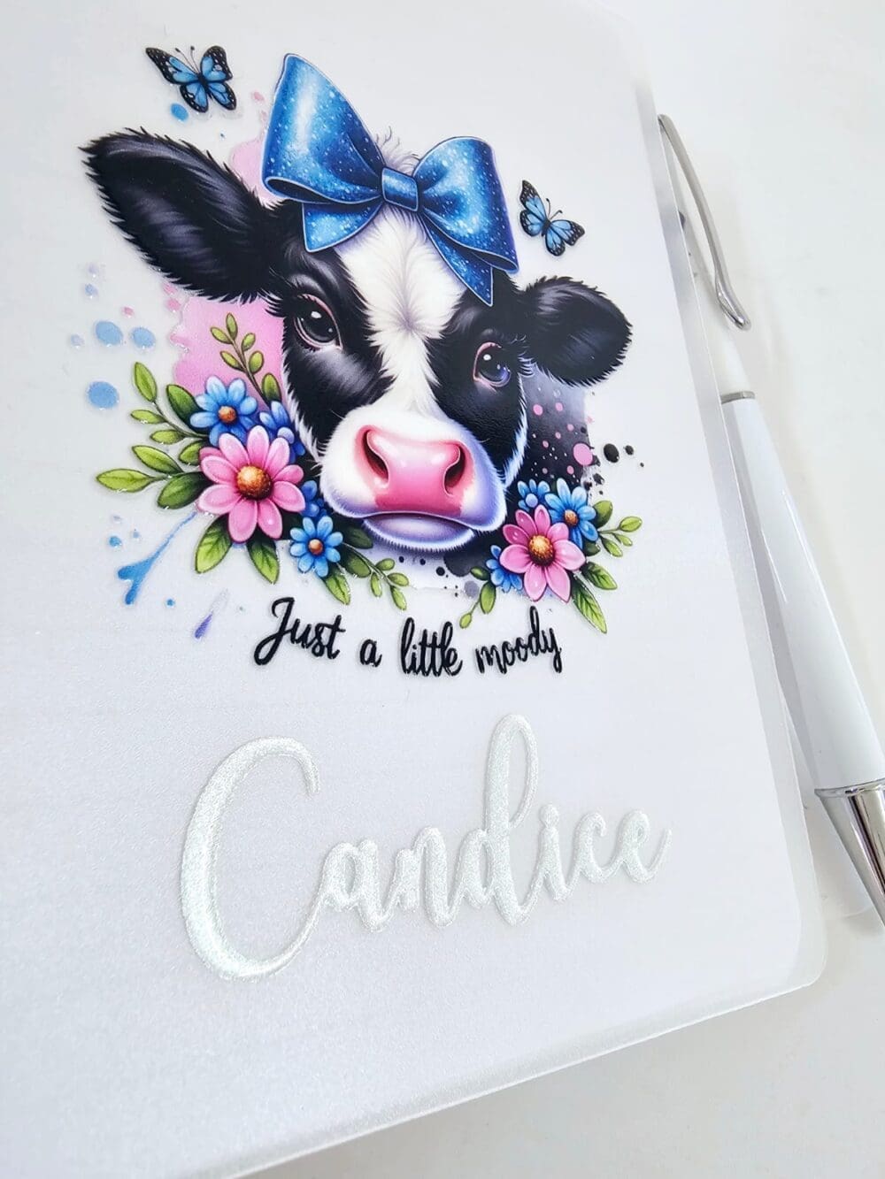 Foil cow 3D UV DTF Stickers : A4 Customised Stickers (Gang Sheet Creator) GOLD or SILVER film