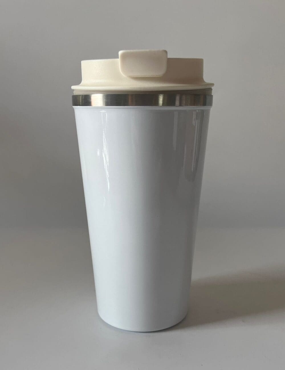 Sublimation Blanks : 450ml Beige Stainless Steel Latte Mug