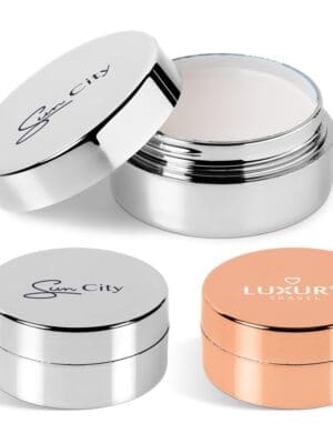 Vinyl & UV Stickers : Glamorous Disc Lip Balm (Rosegold, Silver & Gold) [HWB-9920]