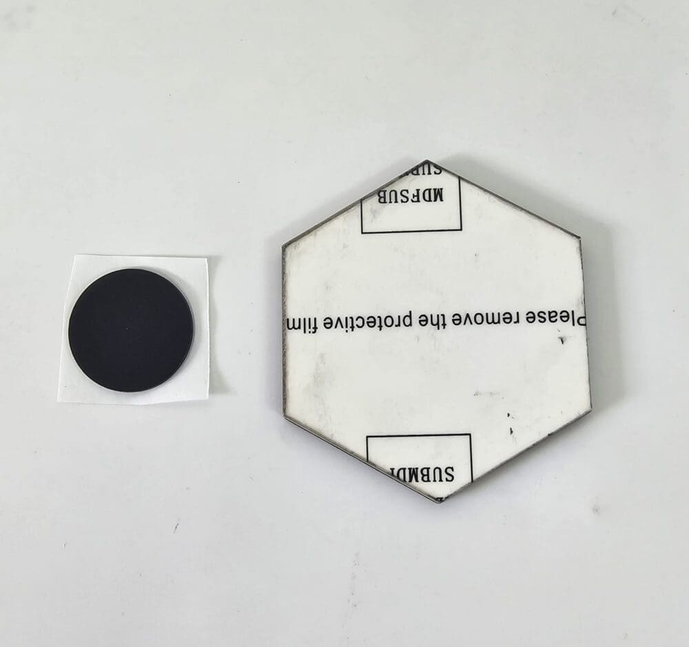 Laser Sublimation Blanks : 3mm Super Glossy POLYGON Single Sided MDF Fridge Magnet