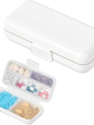 Novelty : Blank plastic Travel Pill Box (CODE: PC-AL-163-B)