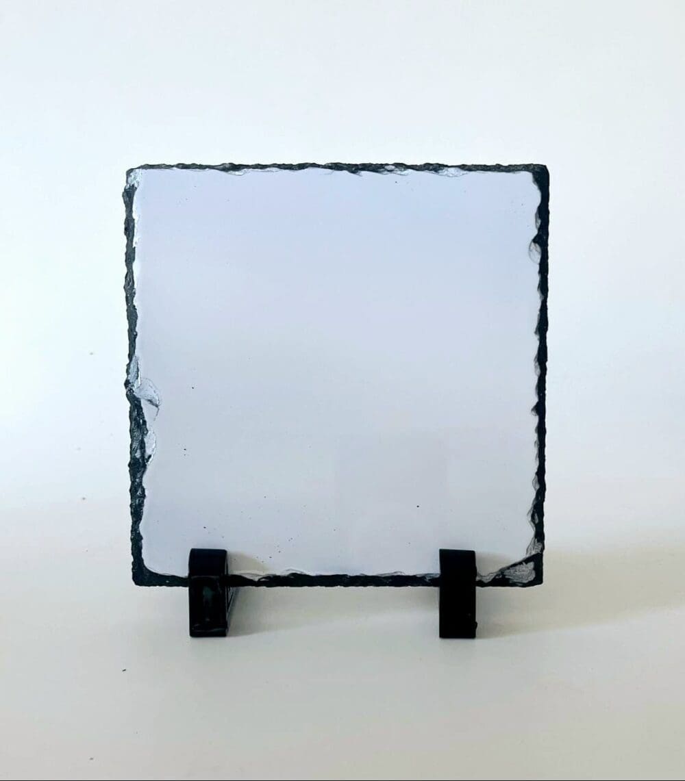 Sublimation Blanks : Glossy Slate stone, Small Square (14 by 14cm) for Sublimation (TTX)