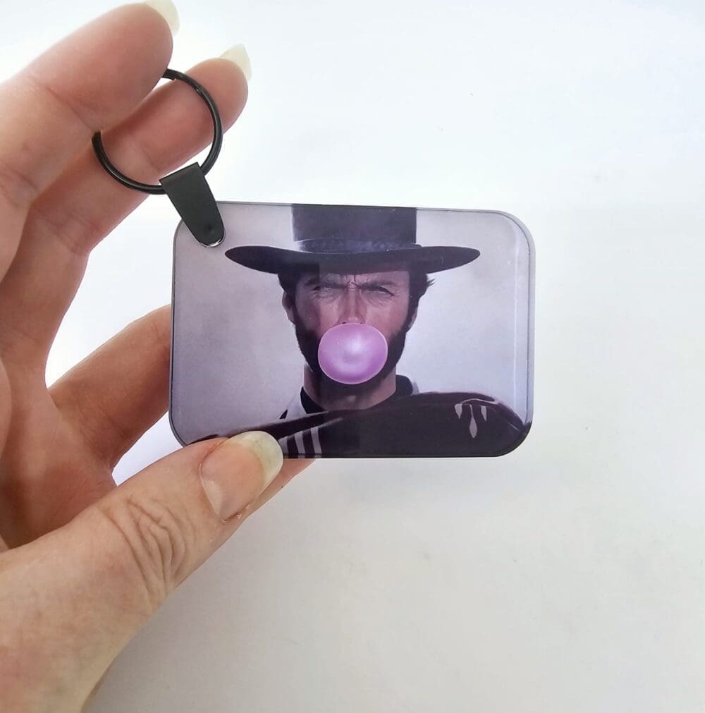 Laser Sublimation Blanks : 3 or 4mm RECTANGLE Portrait or Landscape Subli-Acrylic, Disc + with split keyring & clip