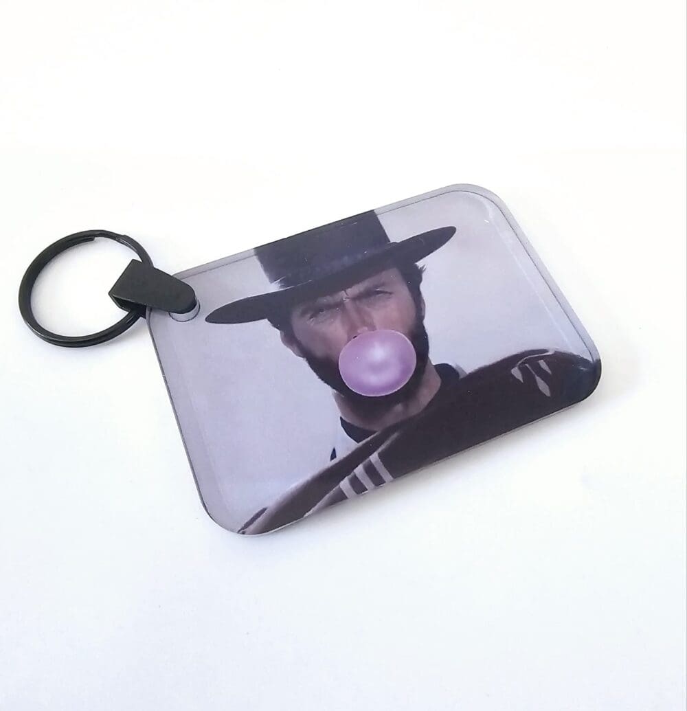 Laser Sublimation Blanks : 3 or 4mm RECTANGLE Portrait or Landscape Subli-Acrylic, Disc + with split keyring & clip