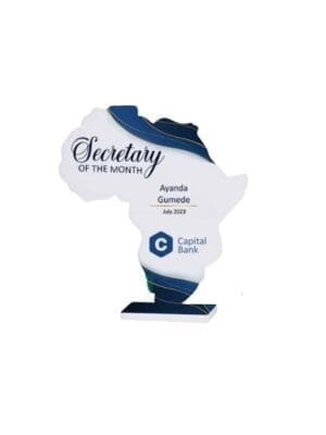 3D UV Prints : A5 Acrylic Tribute Plaque with Elegant Gold Mirror Floral Design