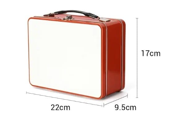 Sublimation Blanks : Rectangle Tin for lunch or storage container