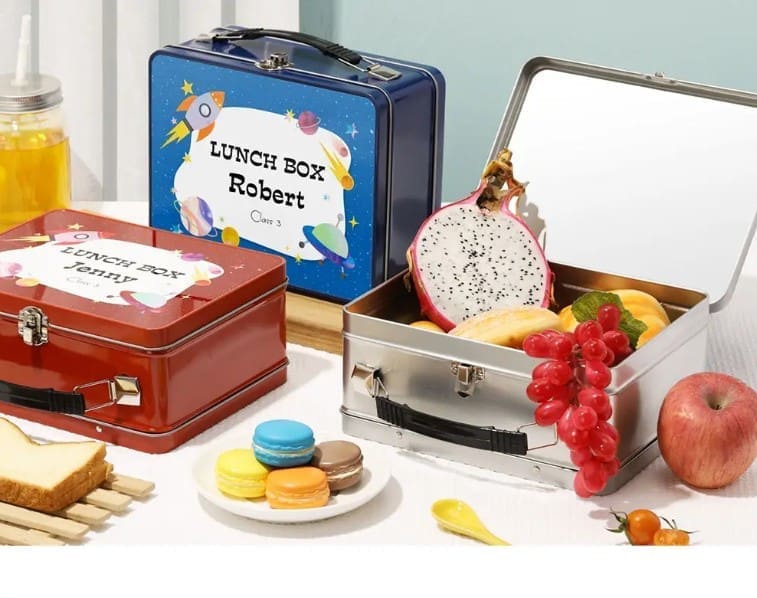 Sublimation Blanks : Rectangle Tin for lunch or storage container