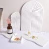 Silicone Moulds : Various Sized Wave Shaped Silicone Moulds Trays