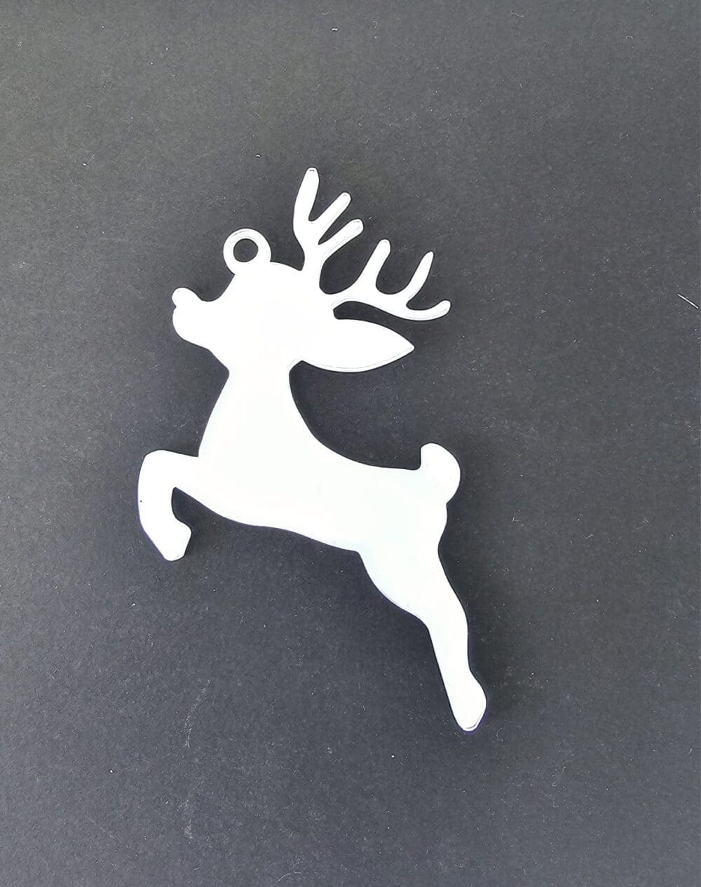 Xmas Raindeer Laser Acrylic Shapes : CLEAR Acrylic Christmas Tree Shapes : Reindeer (1.5, 2, 3 & 5mm)