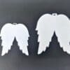 Laser Sublimation Blanks : Subli-Acyrlic (with white coating) Christmas Tree Shapes : Angel Wings Small/Large (3 and 4mm)