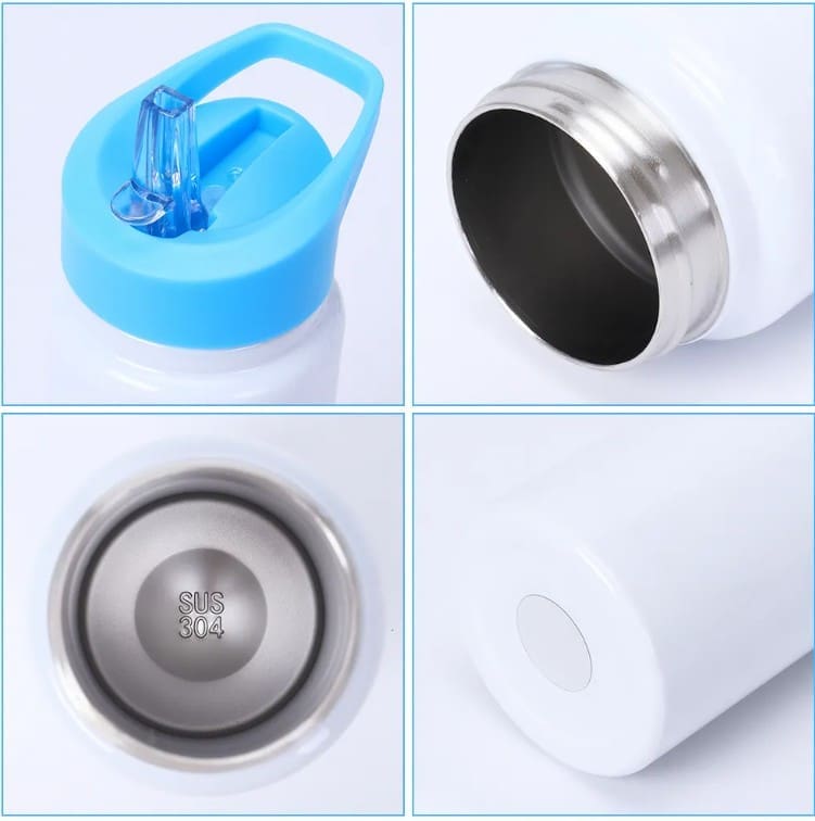 15ozColouredLidTumblers1 Sublimation Blanks : 420ml (14oz) White Flip Spout Tumbler & Coloured Lids