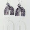 Laser Sublimation Blanks : (EARR12) 3mm Blank Boho Subli Acrylic Earrings + attachments