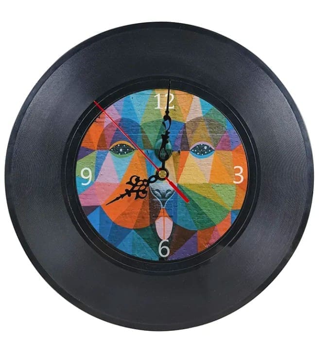 Sublimation Blanks : Classic Record Vinyl Style Clock with Glossy sublimation MDF