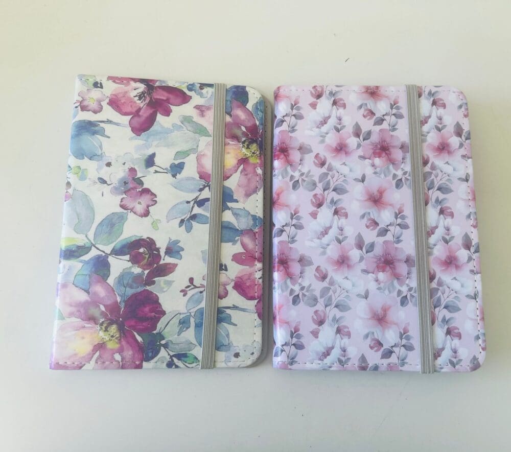 Floral Group Sublimation Blanks : PU Leather Passport Holders