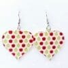Heart earrings EARR11b Laser Sublimation Blanks : (EARR11) 3mm Blank Subli Acrylic Africa Earrings + attachments