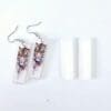 Laser Sublimation Blanks : (EARR6) 3mm Blank Subli Acrylic Rectangle Long Earrings + attachments
