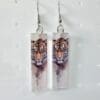 Laser Sublimation Blanks : (EARR6) 3mm Blank Subli Acrylic Rectangle Long Earrings + attachments