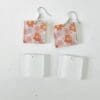 Laser Acrylic Shapes : (EARR7) 3mm Blank Subli Acrylic Square Earrings + attachments