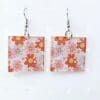 Laser Acrylic Shapes : (EARR7) 3mm Blank Subli Acrylic Square Earrings + attachments
