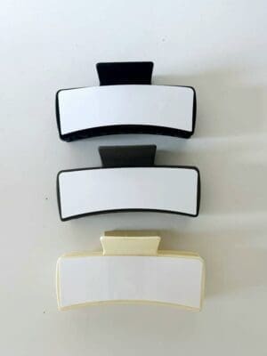 Sublimation Blanks : Plastic Hairclips For Sublimation (TTX)