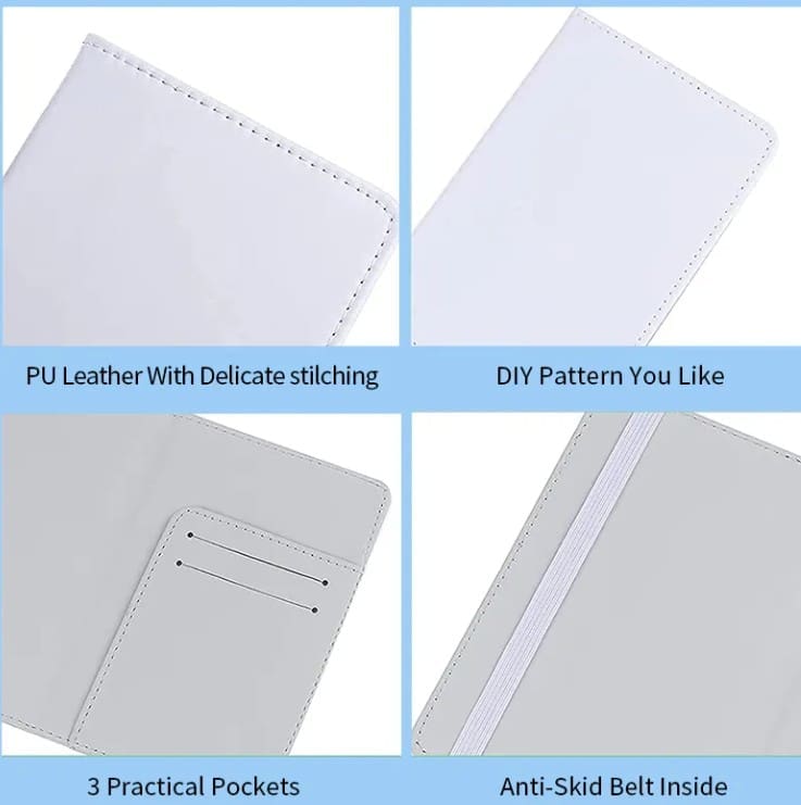 passport holder2 Sublimation Blanks : PU Leather Passport Holders