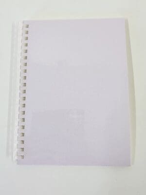 A5 Ring notebook cover Sublimation Blanks : A5 & A6 Ring Bound Glossy Cardboard Notebook For Sublimation (TTX)