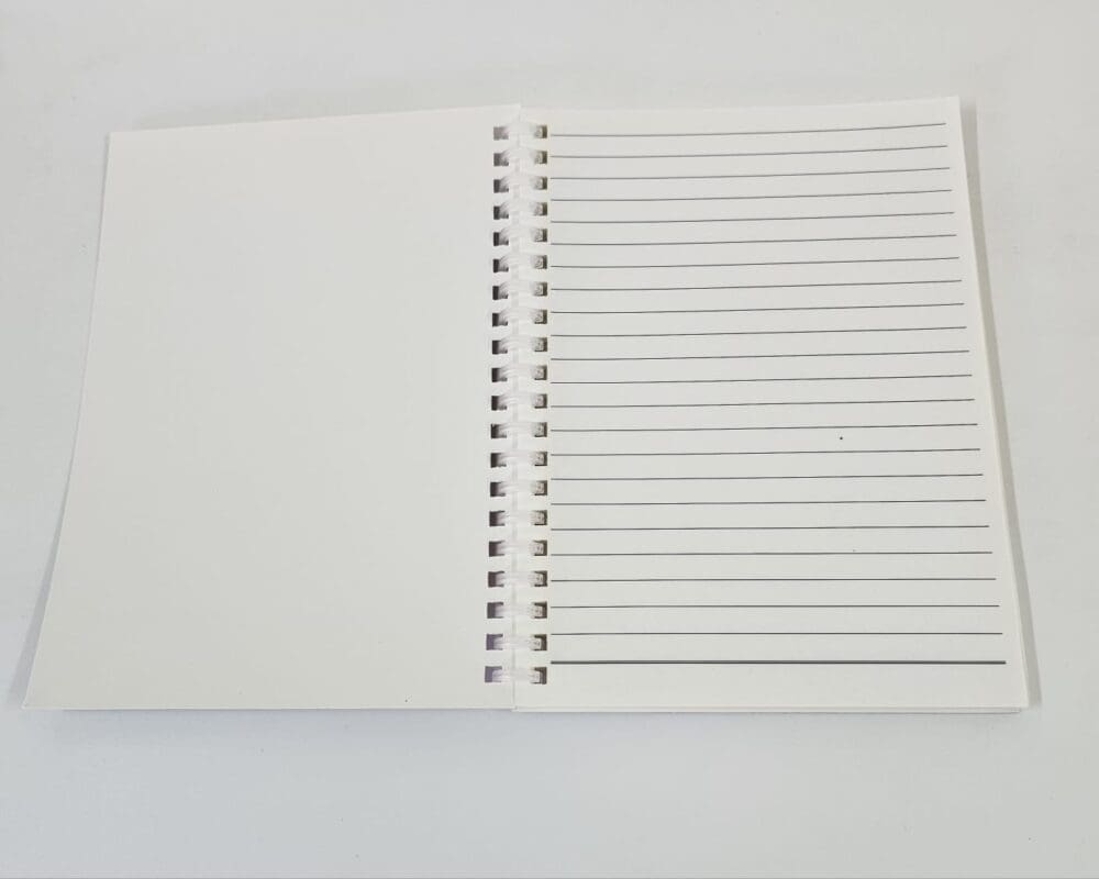 Sublimation Blanks : A5 & A6 Ring Bound Glossy Cardboard Notebook For Sublimation (TTX)
