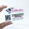 UV DTF : Acrylic Business Cards Direct Print (1, 1.5mm)