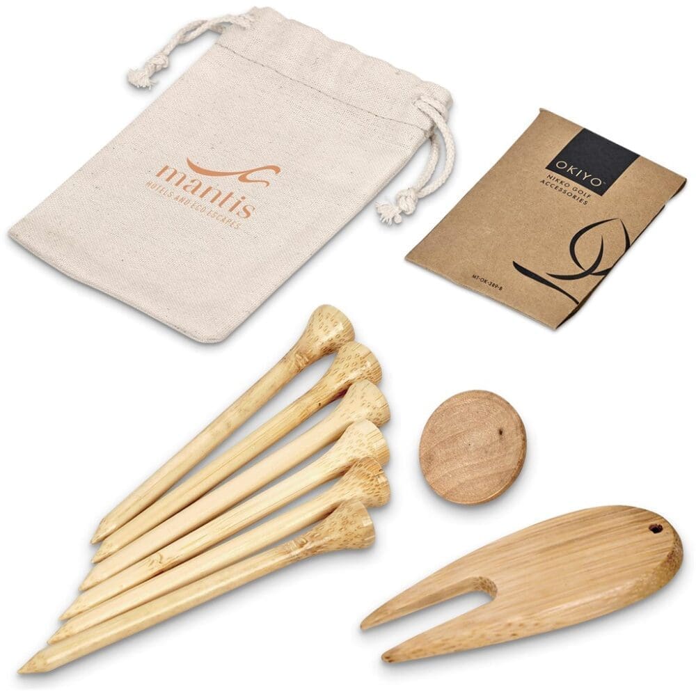 Novelty Okiyo Nikko Bamboo Golf Accessories Set Novelty : Okiyo Nikko Bamboo Golf Accessories Set (GF-OK-934-B)