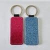 Sublimation Blanks : Glitter PU Leather keychains (TTX)
