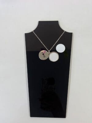 Sublimation Blanks : Silver Love Necklace (TTX)