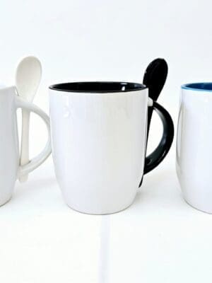 11oz Mug with spoon set Group Sublimation Blanks : 2 Toned 11oz Mug And Spoon Set (TTX)