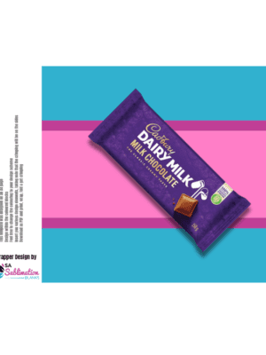 Design Corner : Template for Chocolate Slab Wrapper 150gs (for Canva or PDF Download)