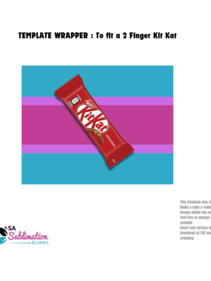 Design Corner : Template for 2 Finger Kit Kat (for Canva or PDF Download)