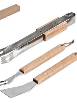 3piece Braai Set Group Sublimation Blanks : Altitude Palma Bamboo 3-Piece Braai Set (AMD)(OL-AL-49)