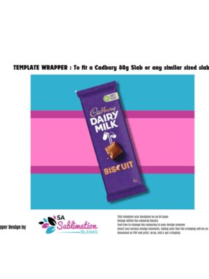 Design Corner : Template for Chocolate Slab Wrapper 80gs (for Canva or PDF Download)