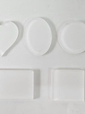 Airfreshener Shapes2 Laser Sublimation Blanks : STEP 1 : CHOOSE YOUR SHAPE : 3 or 4mm Subli-Acrylic Car Air freshener Blank Car Perfume Clip (Square, Rectangle, Oval, Heart, Circle)