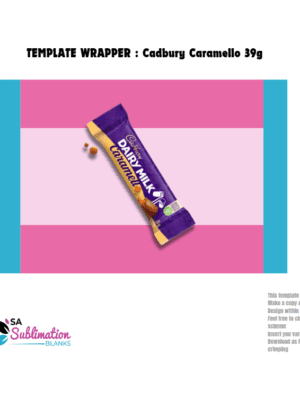 Design Corner : Template for Cadbury 39g Caramello Bar(for Canva or PDF Download)