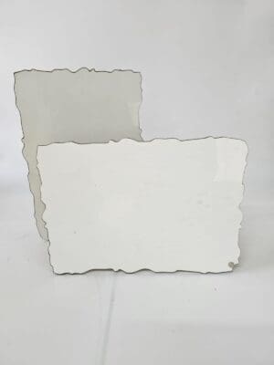 Laser Sublimation Blanks : Super Glossy 3mm Sublimation SINGLE Side Curvy Frame with silver floating standoff (A6, A5, A4, A3 Portrait or Landscape)