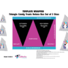 Design Corner : Deluxe Template Set for Triangle Treat Candy Box (5 Sizes)